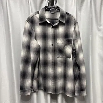 ZARA 섀도우 체크 무늬 긴팔 셔츠 S 사이즈