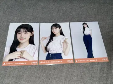 노기자카46 카와사키 사쿠라 프릴T셔츠 브로마이드 3종 컴프