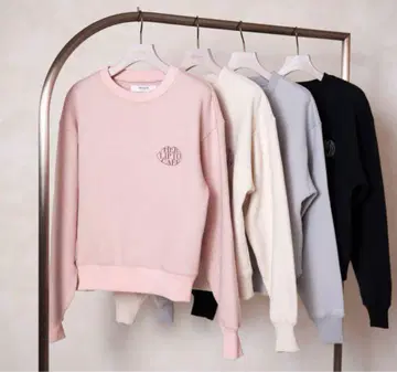 HLT CAFE Sweat cream 핑크 herlipto 맨투맨