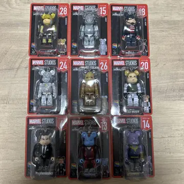 Happy 복권 MARVEL 베어브릭상 9개 세트