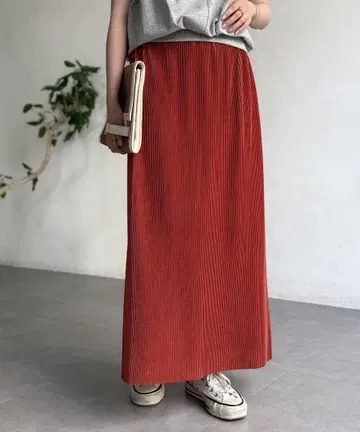 플리츠 내로우 스커트