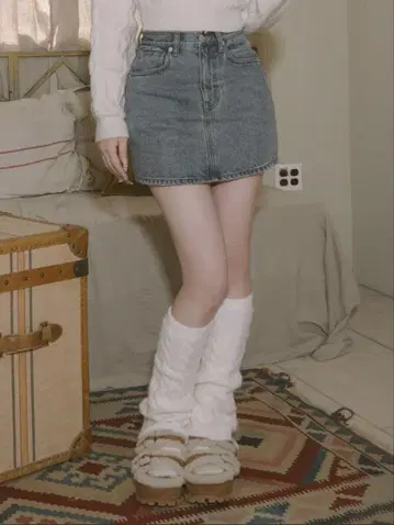 다리치 데님 스커트