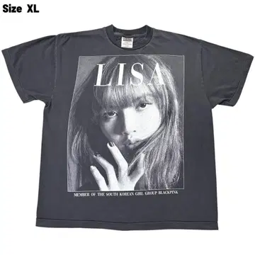 BLACKPINK LISA 리사 페이드 T셔츠 XL