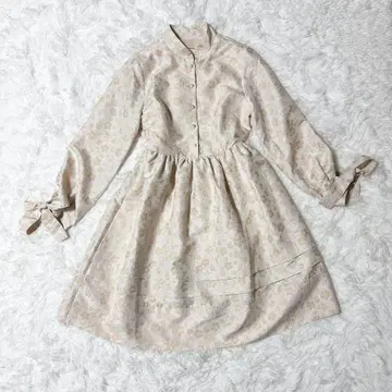 LA POMME petit 라포미 플라워 자카드 원피스 M