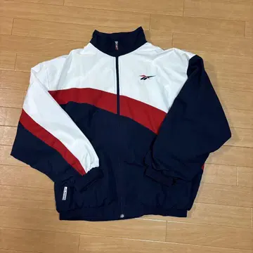 90sReebok 나일론 자켓 네이비/화이트/레드