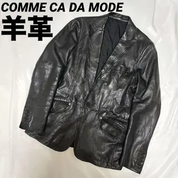 COMME CA DA MODE 가죽 테일러드 자켓 양가죽