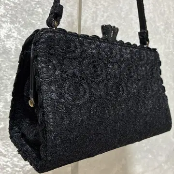 ANNA SUI 안나수이 포멀 백 가마구치 나비 레이스 블랙