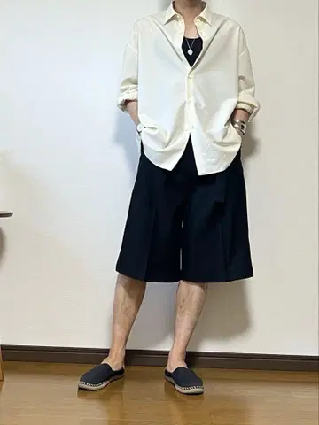 ryo takashima 와이드 하프 팬츠