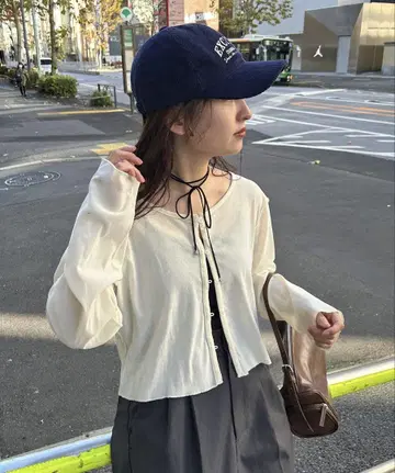 kastane 벨로아 튤 2WAY 가디건