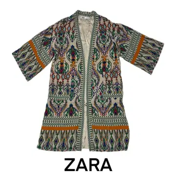 ZARA 에스닉 패턴 가디건 S