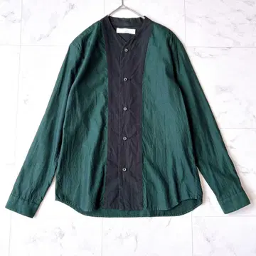 ETHOSENS 에토센스 절개 노카라 셔츠 콜라보