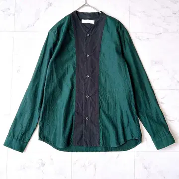 ETHOSENS 에토센스 절개 노카라 셔츠 콜라보