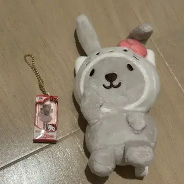 헬로키티 라피 콜라보 봉제 인형 마스코트 리카짱 콜라보
