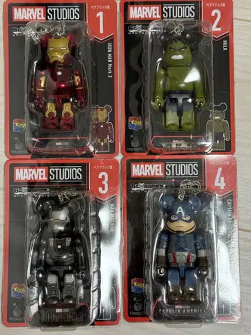 제일복권 4체 세트 MARVEL BE@RBRICK 1.2.3.4