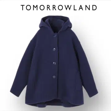 TOMORROWLAND 울 스트레치 후디드 숏코트