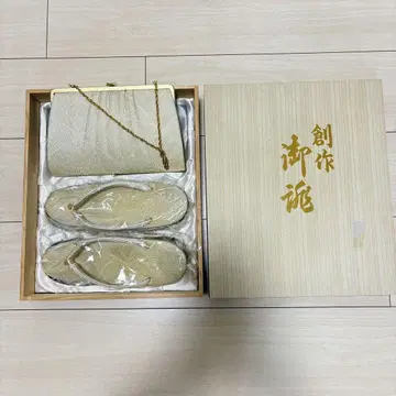 예복용 사가니시키 조리 백 세트 샴페인 골드