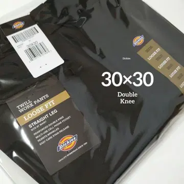 30 x 30 [ 새상품 미사용 ] 디키즈 더블니 85283 BLACK