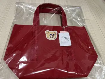 러브러리 바이 페이 올드 테디 와펜 토트백 와인 레드