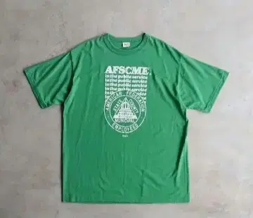 90s AFSCME 기업물 프린트 T셔츠 USA제 XL 싱글 스티치
