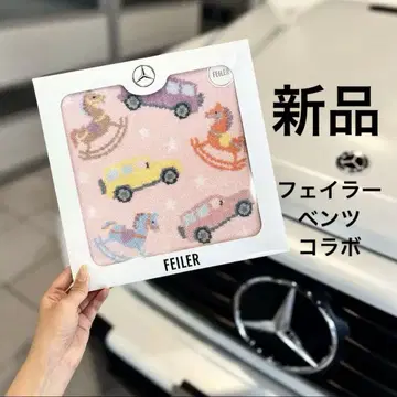 페이러 벤츠 콜라보 타월 손수건 G클래스 모티브 패턴