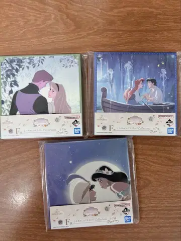 디즈니 프린세스 제일복권 F상 미니 캔버스 보드 3종