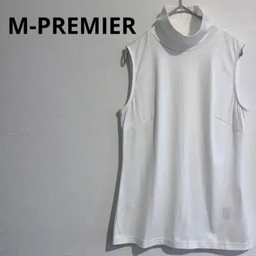새상품 M-PREMIER 엠프리미어 슬리브리스 티셔츠 M