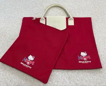 [ 미사용 새상품 ] 산리오 헬로키티 토트백 파우치 포함