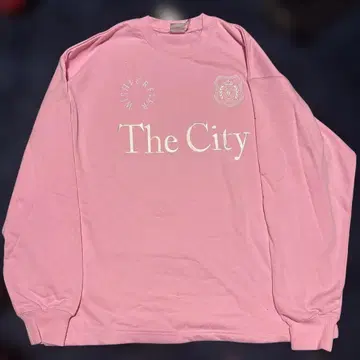 The City 핑크 긴팔 트레이닝복 핑크