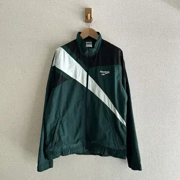 Reebok 나일론 자켓 그린 x 화이트 SIZE - L