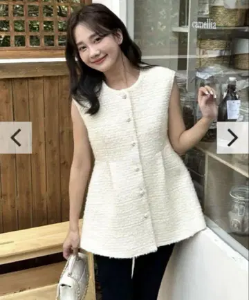 birthdaybash TWEEDALINE PEARLBUTTONGILET