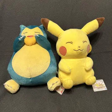 [ 새상품 ] 피카츄 카비곤 봉제 인형 세트