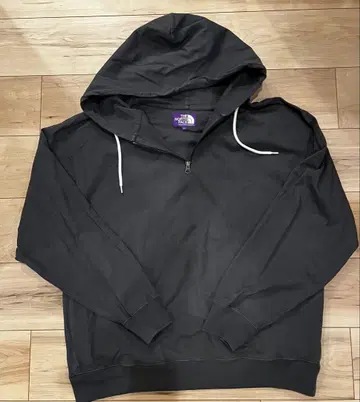 THE NORTH FACE 퍼플 라벨 하프 지퍼 후드티 L