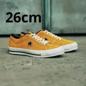 최종 가격 CONVERSE ONE STAR J VTG GOLD 26cm