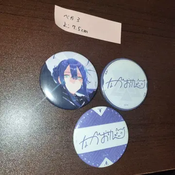 Vtuber 캔뱃지 3개 세트 니지산지 나가오 케이