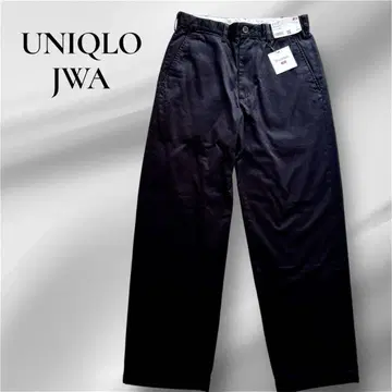 UNIQLO JWA JW ANDERSON 와이드 핏 치노 블랙