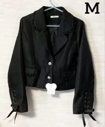 새상품 지뢰계 양산형 리본 포함 자켓 블랙 여성용 M