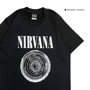 NIRVANA 커트 코베인 L 사이즈 반팔 T셔츠 락 밴드T
