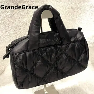 grandegrace 블랙 미니 보스턴 백 2way 나일론 경량