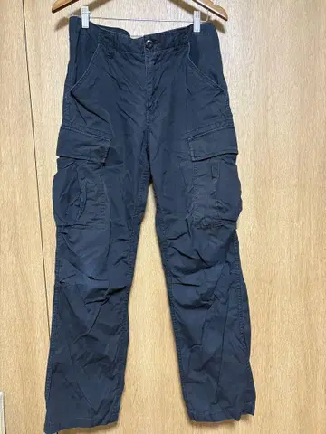 Aviatex 블랙 카고 팬츠 M