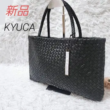 새상품 [KYUCA] 큐카 소프트 가죽 메쉬 빅 토트 블랙