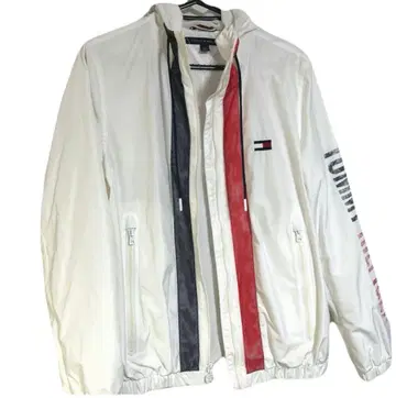 TOMMY HILFIGER 화이트 나일론 자켓 L