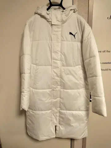 PUMA 화이트 다운 코트 M 사이즈