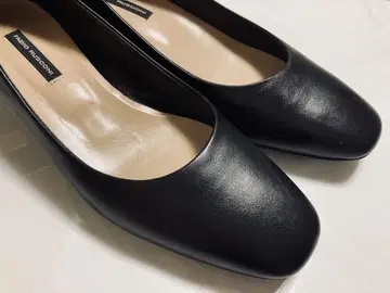 FABIO RUSCONI 37 블랙 스퀘어토 펌프스 가격 인하 가능