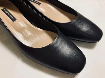 FABIO RUSCONI 37 블랙 스퀘어토 펌프스 가격 인하 가능