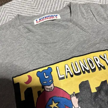 LAUNDRY 코믹 T셔츠 그레이