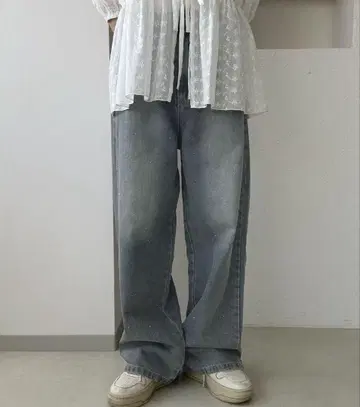apres jour clair 큐빅 데님 블루