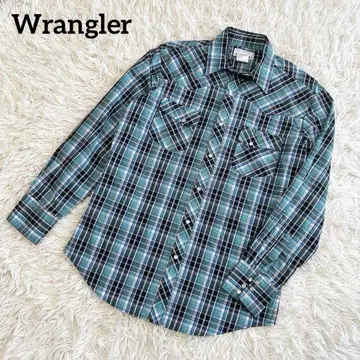Wrangler 랭글러 긴팔 셔츠 노바 체크 패턴 체크 셔츠 M