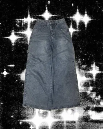 vintage 와이드 데님 팬츠 캐주얼 y2k sk8