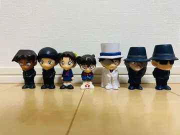 레어 [당시물] 명탐정 코난 손가락 인형 소프트 비닐 7개 세트