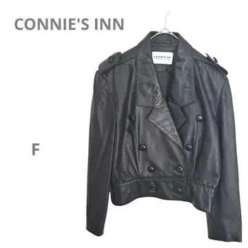 [CONNIE'S INN] 양가죽 시프스킨 가죽 자켓 숏 기장 블랙